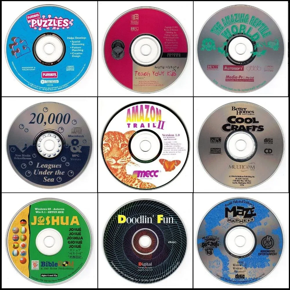 9CD Vintage KIDS LOT #5 (1994-1995) NEW or LIKE NEW in sleeves as pictured!